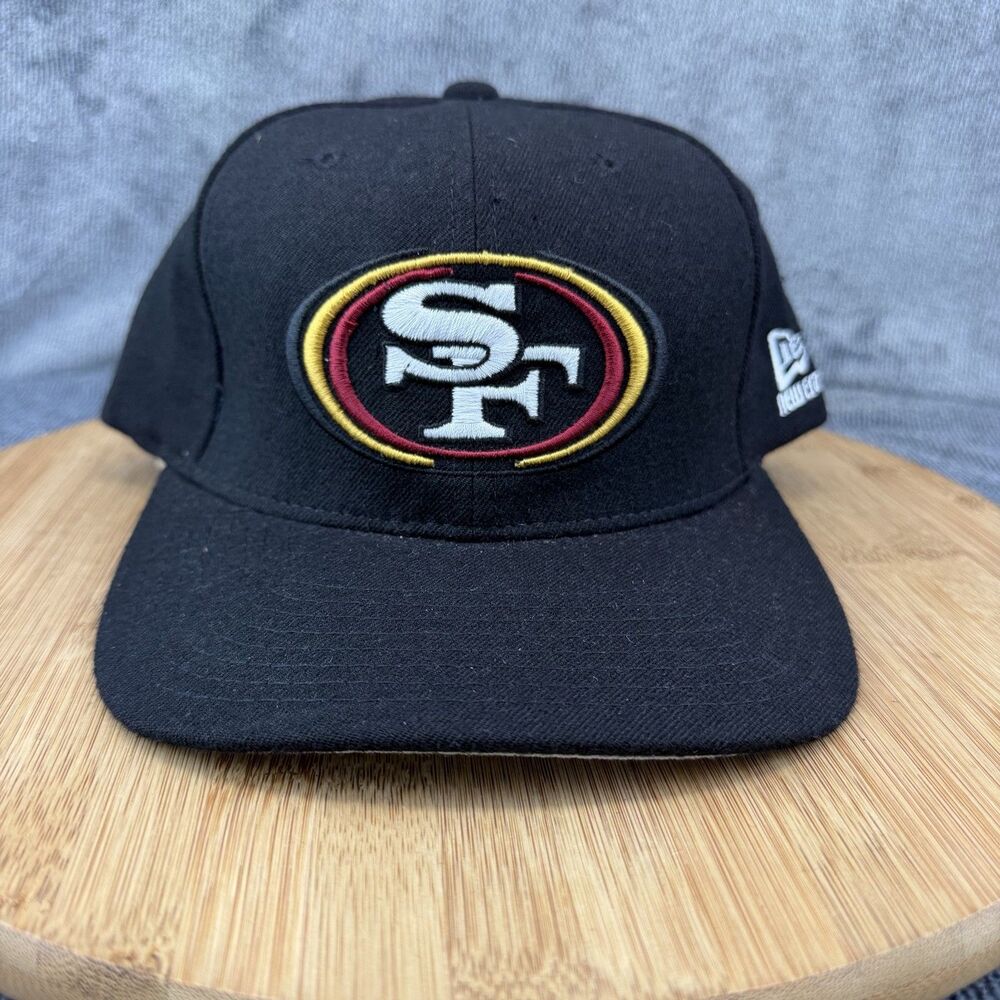 San Francisco 49ers Vtg Hat Cap SnapBack One Size NFL Mens Black Wool New Era